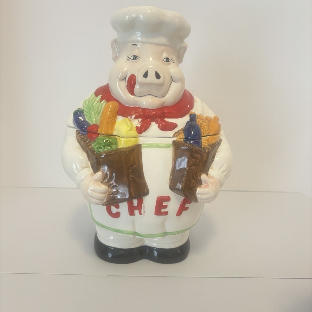 Chef Pig Cookie Jar
